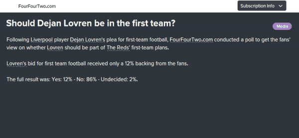 Lovren Poll FM16