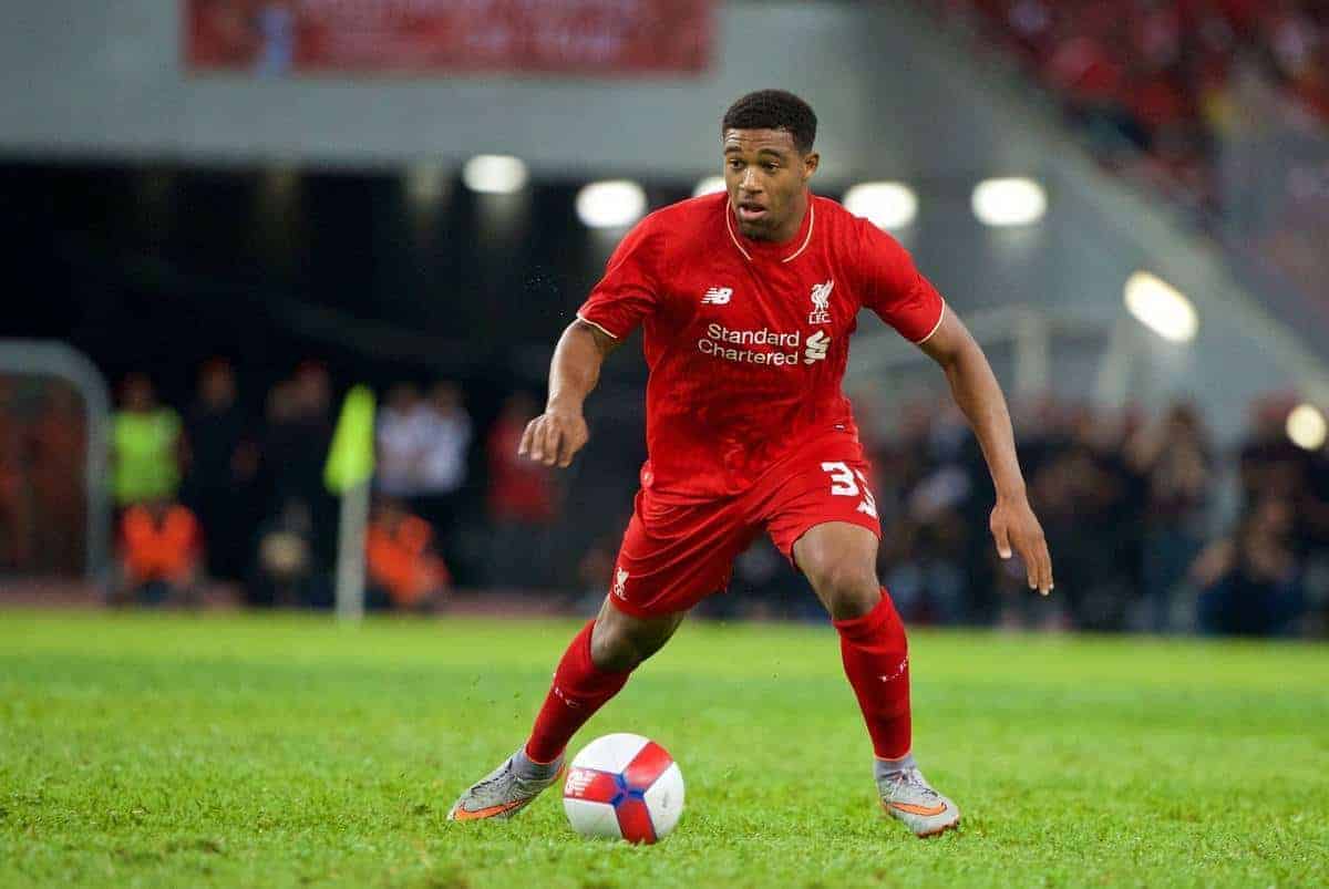 KUALA LUMPUR, MALAYSIA - Friday, July 24, 2015: Liverpool's Jordon Ibe in action against a Malaysia XI during a friendly match at the Bukit Jalil National Stadium on day twelve of the club's preseason tour. (Pic by David Rawcliffe/Propaganda)