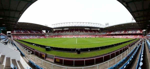 LONDON, ENGLAND - Saturday, January 2, 2016: A general view of West Ham United's Upton Park before the Premier League match against Liverpool. (Pic by David Rawcliffe/Propaganda)