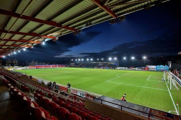 EXETER, ENGLAND - Friday, January 8, 2016: A general view of Exeter City's St. James Park before the FA Cup 3rd Round match against Liverpool. (Pic by David Rawcliffe/Propaganda)