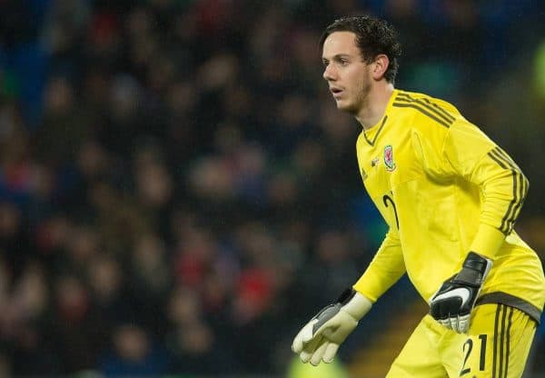 CARDIFF, WALES - Thursday, March 24, 2016: Wales Danny Ward in action against Northern Ireland during an International Friendly match at the Cardiff City Stadium. (Pic by Ian Cook/Propaganda)