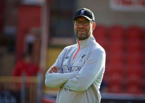 FLEETWOOD, ENGLAND - Wednesday, July 13, 2016: Liverpool's manager Jürgen Klopp before a friendly match against Fleetwood Town at Highbury Stadium. (Pic by David Rawcliffe/Propaganda)