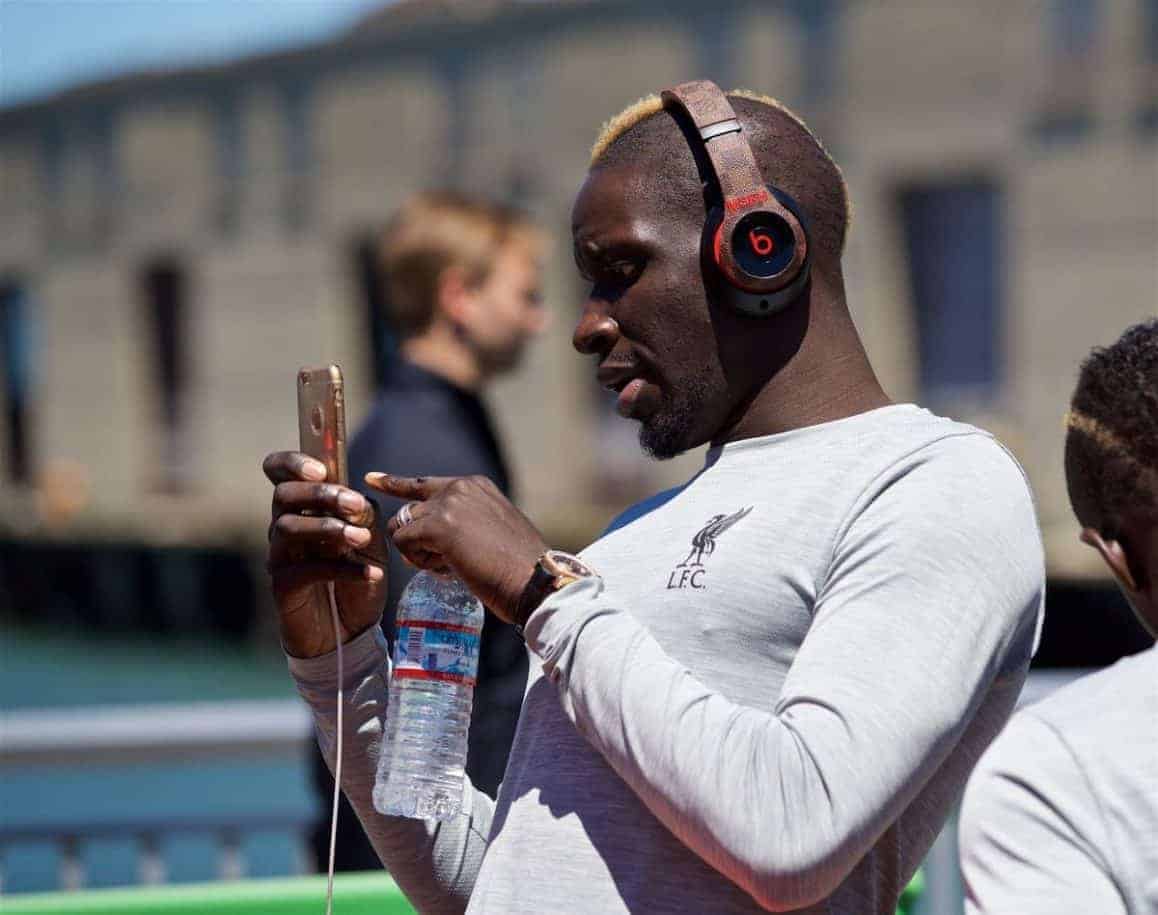 SAN FRANCISCO, USA - Thursday, July 21, 2016: Liverpool's Mamadou Sakho takes a photo as he waits to board a cruise to Alcatraz Island from Pier 33 to visit the prison on day one of the club's USA Pre-season Tour. (Pic by David Rawcliffe/Propaganda)