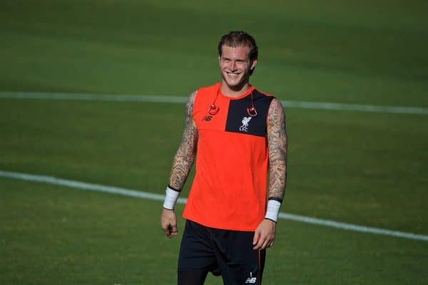 STANFORD, USA - Sunday, July 24, 2016: Liverpool's goalkeeper Loris Karius during a training session in the Laird Q. Cagan Stadium at Stanford University on day four of the club's USA Pre-season Tour. (Pic by David Rawcliffe/Propaganda)