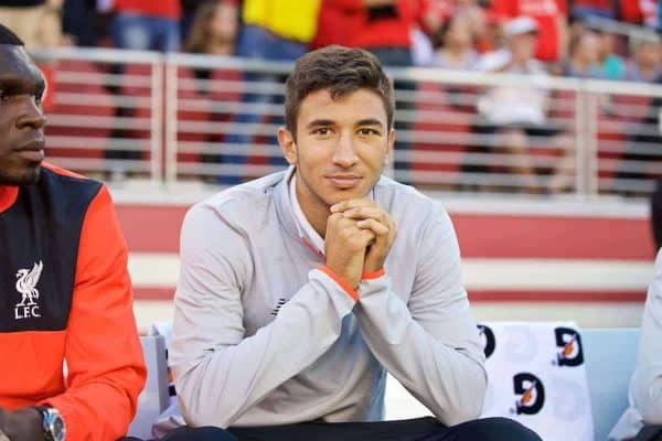 SANTA CLARA, USA - Saturday, July 30, 2016: Liverpool's Marko Grujic before the International Champions Cup 2016 game against AC Milan on day ten of the club's USA Pre-season Tour at the Levi's Stadium. (Pic by David Rawcliffe/Propaganda)