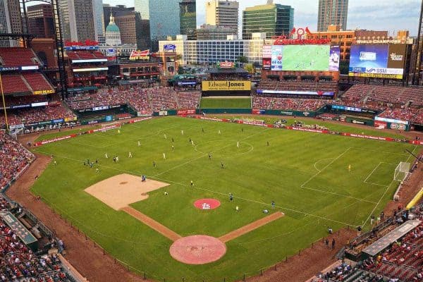 ST. LOUIS, USA - Monday, August 1, 2016: A general view of Busch Stadium as Liverpool take on AS Roma during a pre-season friendly game on day twelve of the club's USA Pre-season Tour at the Busch Stadium. (Pic by Concepcion Valadez/Propaganda)