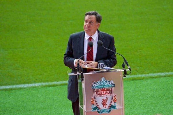 LIVERPOOL, ENGLAND - Friday, September 9, 2016: Liverpool's co-owner and NESV Chairman Tom Werner during the Liverpool FC Main Stand opening event at Anfield. (Pic by David Rawcliffe/Propaganda)