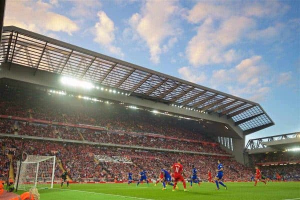 LIVERPOOL, ENGLAND - Saturday, September 10, 2016: Liverpool take on Leicester City during the FA Premier League match at Anfield. (Pic by David Rawcliffe/Propaganda)