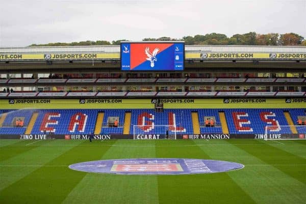 LONDON, ENGLAND - Saturday, October 29, 2016: A general view of Crystal Palace's Selhurst Park ground before the FA Premier League match against Liverpool. (Pic by David Rawcliffe/Propaganda)