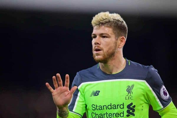 LONDON, ENGLAND - Saturday, October 29, 2016: Liverpool's Alberto Moreno in action against Crystal Palace during the FA Premier League match at Selhurst Park. (Pic by David Rawcliffe/Propaganda)