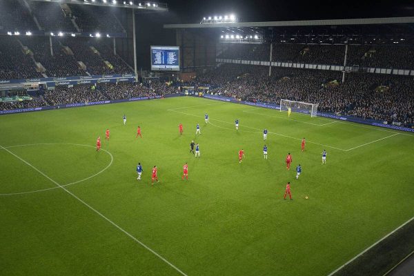 LIVERPOOL, ENGLAND - Monday, December 19, 2016: A Liverpool in action against Everton during the FA Premier League match against Liverpool, the 227th Merseyside Derby, at Goodison Park. (Pic by Gavin Trafford/Propaganda)