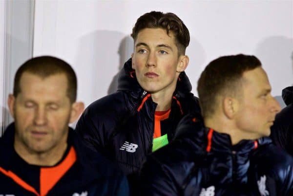 PLYMOUTH, ENGLAND - Wednesday, January 18, 2017: Liverpool's substitute Harry Wilson before the FA Cup 3rd Round Replay match against Plymouth Argyle at Home Park. (Pic by David Rawcliffe/Propaganda)