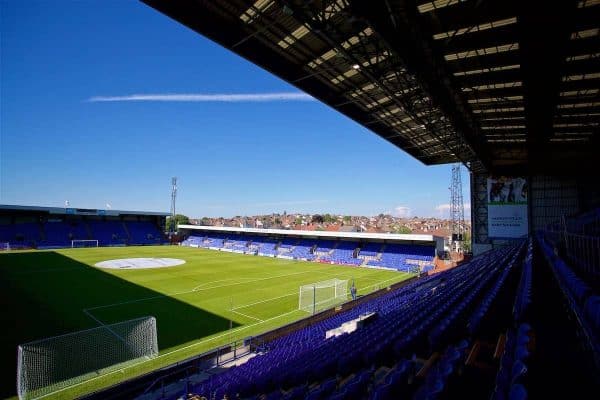 BIRKENHEAD, ENGLAND - Wednesday, July 12, 2017: A general view of Tranmere Rovers' Prenton Park stadium ahead of a preseason friendly match against Liverpool. (Pic by David Rawcliffe/Propaganda)