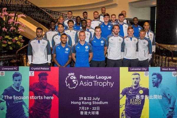 HONG KONG, CHINA - Monday, July 17, 2017: The Leicester City team arrive at the Grand Hyatt Hong Kong, ahead of the Premier League Asia Trophy 2017. (Pic by FA Premier League/Pool/Propaganda)