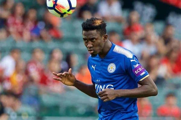 HONG KONG, CHINA - Wednesday, July 19, 2017: Leicester City's Wilfred Ndidi during the Premier League Asia Trophy match between Leicester City and West Bromwich Albion at the Hong Kong International Stadium. (Pic by David Rawcliffe/Propaganda)