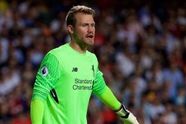 HONG KONG, CHINA - Wednesday, July 19, 2017: Liverpool's goalkeeper Simon Mignolet during the Premier League Asia Trophy match between Liverpool and Crystal Palace at the Hong Kong International Stadium. (Pic by David Rawcliffe/Propaganda)