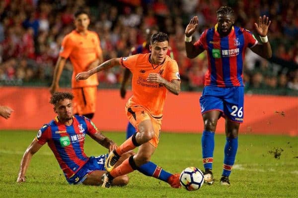 HONG KONG, CHINA - Wednesday, July 19, 2017: Liverpool's Philippe Coutinho Correia during the Premier League Asia Trophy match between Liverpool and Crystal Palace at the Hong Kong International Stadium. (Pic by David Rawcliffe/Propaganda)