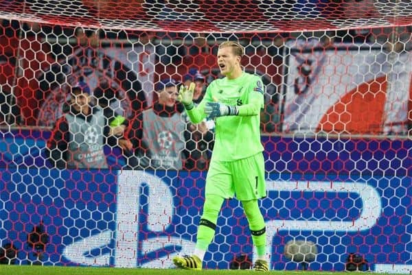 MOSCOW, RUSSIA - Tuesday, September 26, 2017: Liverpool's goalkeeper Loris Karius looks dejected as FC Spartak Moscow score the opening goal during the UEFA Champions League Group E match between Spartak Moscow and Liverpool at the Otkrytie Arena. (Pic by David Rawcliffe/Propaganda)