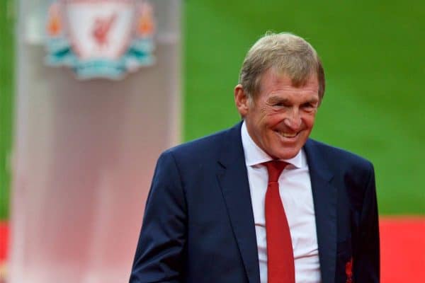 LIVERPOOL, ENGLAND - Friday, October 13, 2017: Kenny Dalglish after giving a speech at a ceremony to rename Liverpool FC's Centenary Stand the Kenny Dalglish Stand. (Pic by David Rawcliffe/Propaganda)