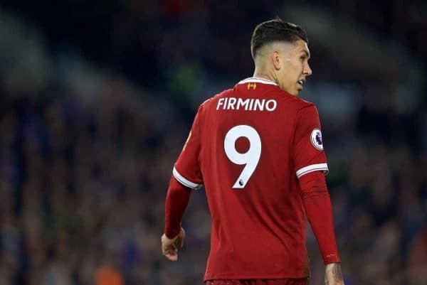 BRIGHTON AND HOVE, ENGLAND - Saturday, December 2, 2017: Liverpool's Roberto Firmino during the FA Premier League match between Brighton & Hove Albion FC and Liverpool FC at the American Express Community Stadium. (Pic by David Rawcliffe/Propaganda)