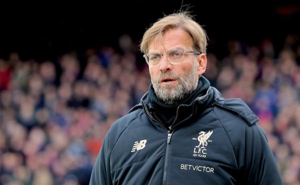 LONDON, ENGLAND - Saturday, March 31, 2018: Liverpool's manager Jürgen Klopp before the FA Premier League match between Crystal Palace FC and Liverpool FC at Selhurst Park. (Pic by Dave Shopland/Propaganda)