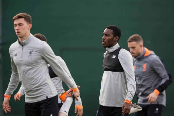 LIVERPOOL, ENGLAND - Tuesday, April 3, 2018: Liverpool's Rafael Camacho during a training session at Melwood Training Ground ahead of the UEFA Champions League Quarter-Final 1st Leg match between Liverpool FC and Manchester City FC. (Pic by Paul Greenwood/Propaganda)