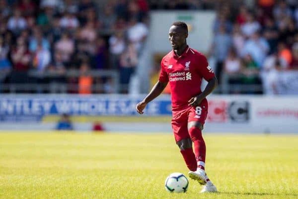 CHESTER, ENGLAND - Saturday, July 7, 2018: Liverpool's Naby Keita during a preseason friendly match between Chester FC and Liverpool FC at the Deva Stadium. (Pic by Paul Greenwood/Propaganda)