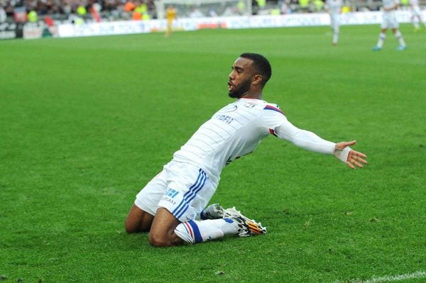 Alexandre Lacazette during the French Ligue 1 match between Lyon and Lille at the Stade de Gerland in France on October 05, 2014 (Picture by JEAN PAUL THOMAS Sportimage/PA Images)