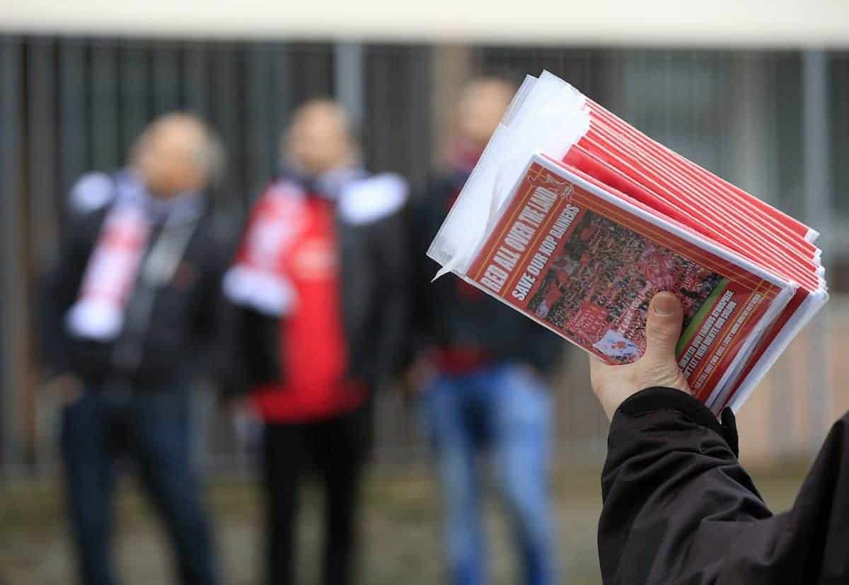 Liverpool fanzine Red All Over The Land (Jonathan Brady/PA Wire.)