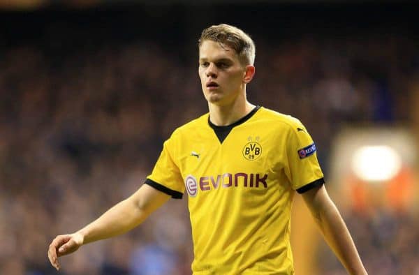 Dortmund's Matthias Ginter in action during the Europa League match at White Hart Lane Stadium.  (David Klein/Sportimage via PA Images)