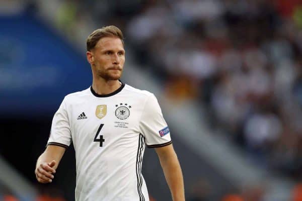 Benedikt Howedes of Germany during the UEFA Euro 2016 round of 16 match between Germany and Slovakia on June 26, 2016 at the stade Pierre-Mauloy in Lille, France. ( VI Images/VI Images/PA Images)