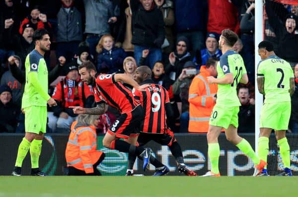 AFC Bournemouth's Steve Cook (second left) celebrates scoring his side's third goal of the game during the Premier League match at the Vitality Stadium, Bournemouth. 2016. (Picture by Adam Davy PA Wire/PA Images)