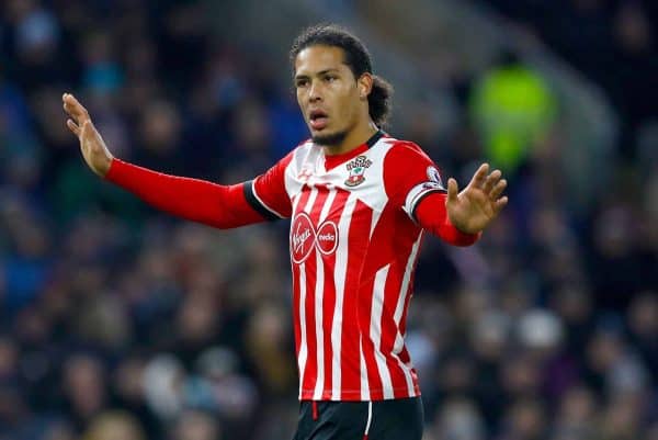 File photo dated 14-01-2017 of Virgil van Dijk.