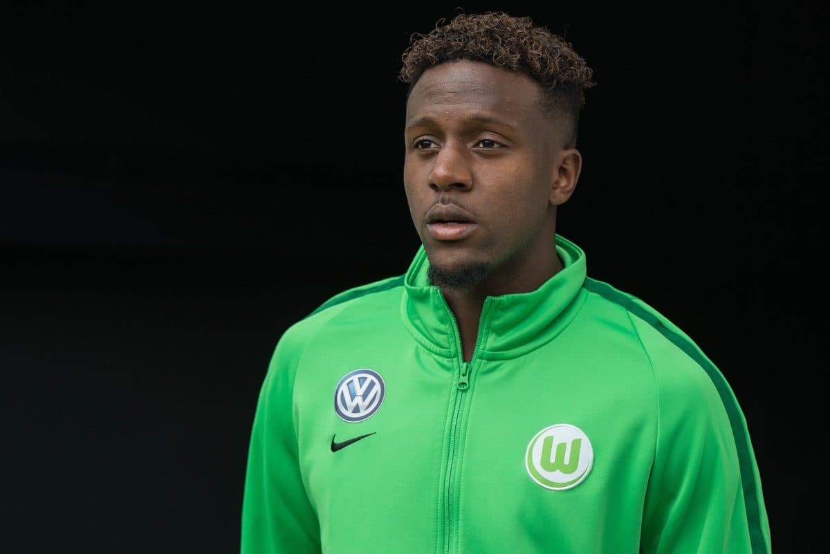 Wolfsburg's Divock Origi ahead of the German Bundesliga soccer match between VfL Wolfsburg and Hanover 96 in the Volkswagen Arena in Wolfsburg, Germany, 9 September 2017. Photo: Silas Stein/dpa