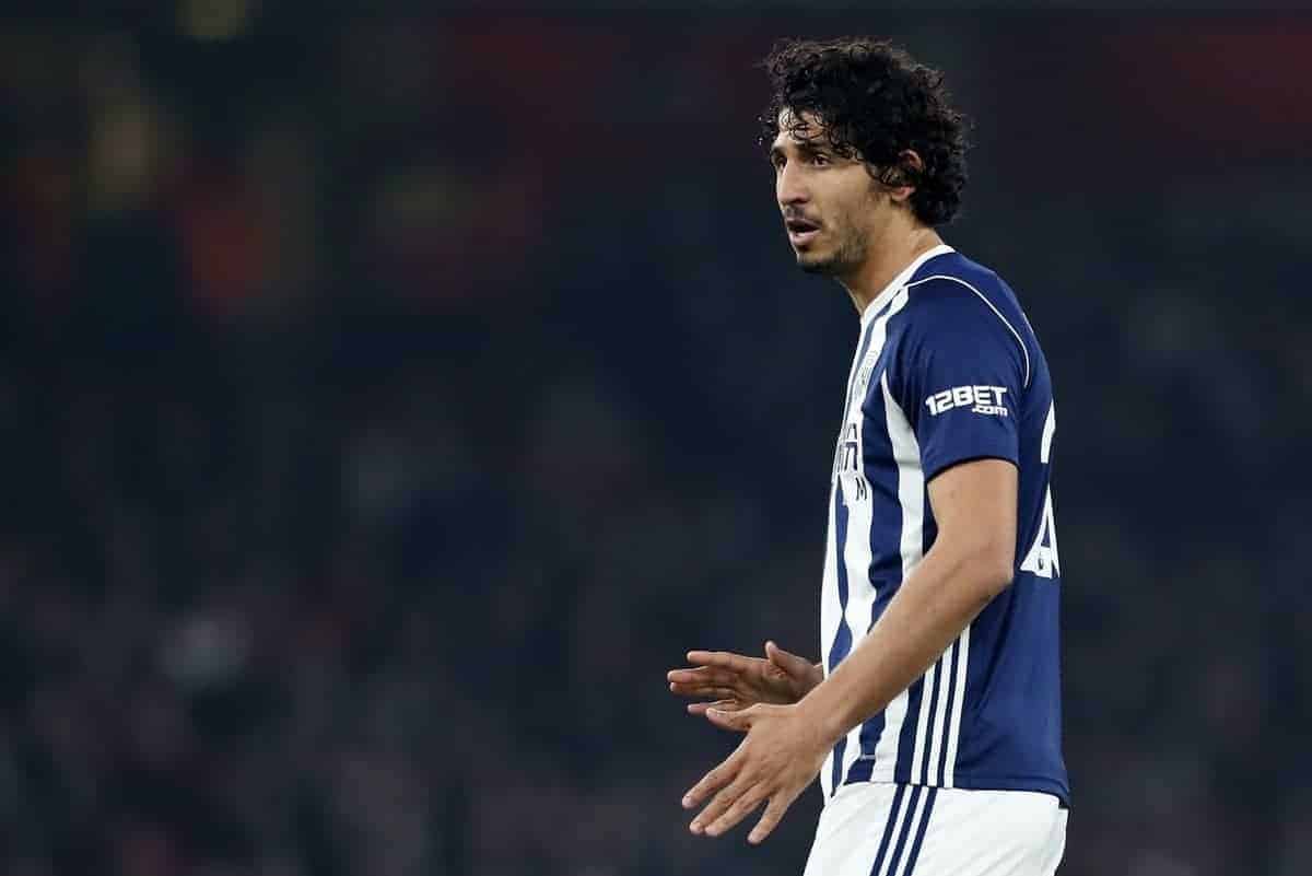 West Brom's Ahmed Hegazy in action during the premier league match at the Emirates Stadium, London. Picture date 25th September 2017. Picture credit should read: David Klein/Sportimage via PA Images