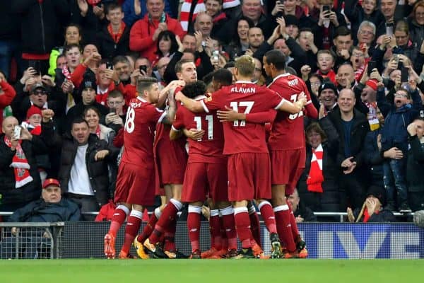 Liverpool players celebrate, 2017 (Photo: Dave Howarth/PA Wire)