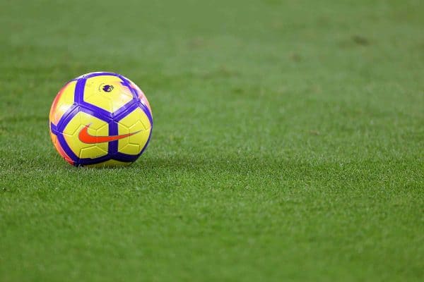 General view of a Nike football on the pitch ahead of the match