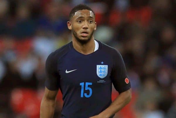 England's Joe Gomez during the International Friendly match at Wembley Stadium, London. Mike Egerton/PA Wire/PA Images