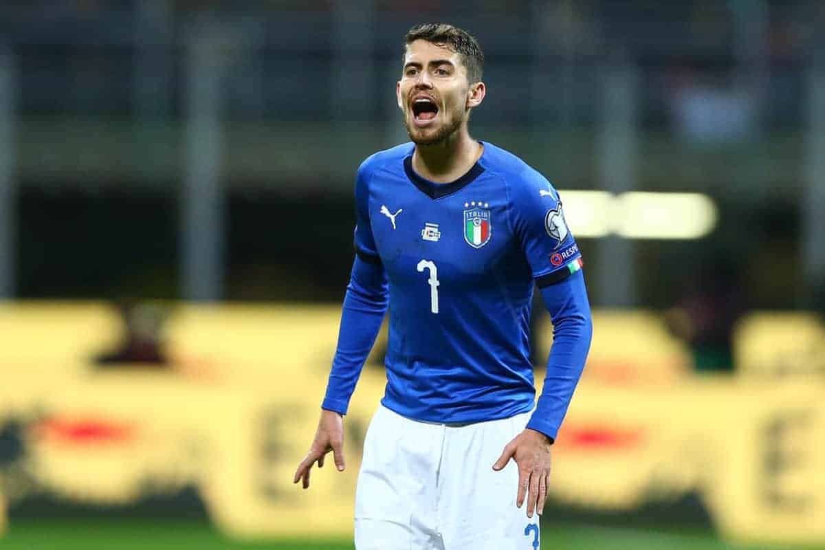 Frello Jorginho of Italy at San Siro Stadium in Milan, Italy on November 13, 2017. (Photo by Matteo Ciambelli/NurPhoto/Sipa USA)