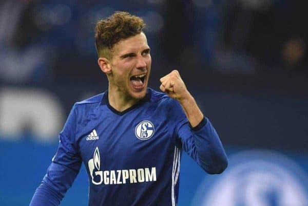 FC Schalke 04 - FSV Mainz 05 / 20.10.2017/ Leon Goretzka jubelt ballt die Faust *** FC Schalke 04 FSV Mainz 05 20 10 2017 Leon Goretzka cheerfully fists his fist HM.