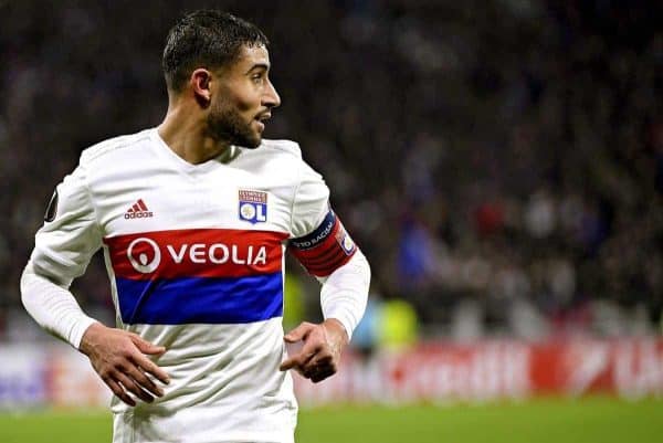 NABIL FEKIR during the UEFA Europa League Round of 32 game between Lyon and Villareal - First Round (Photo Stephane GUIOCHON/Maxppp/PA Images)
