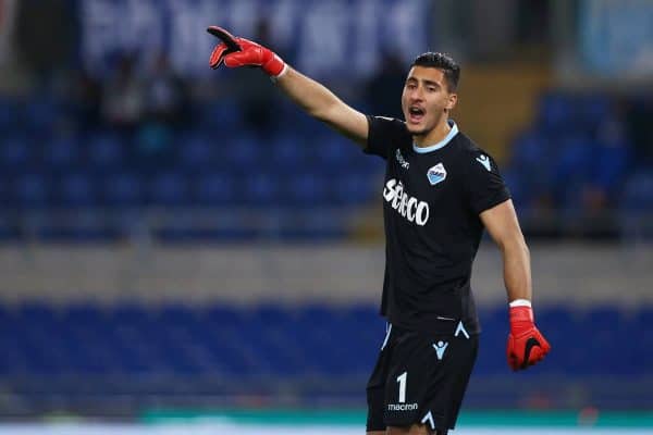 Thomas Strakosha of Lazio at Olimpico Stadium in Rome, Italy on February 19, 2018. (Photo by Matteo Ciambelli/NurPhoto/Sipa USA)