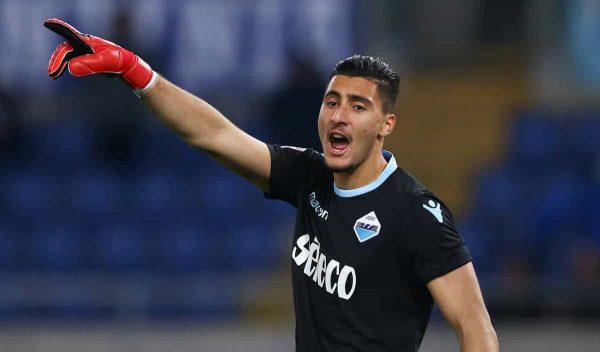 Thomas Strakosha of Lazio at Olimpico Stadium in Rome, Italy on February 19, 2018. (Photo by Matteo Ciambelli/NurPhoto/Sipa USA)