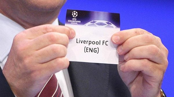 UEFA general secretary David Taylor draws Liverpool out during the Champions League Group Stage draw at the Grimaldi Forum, Monaco.