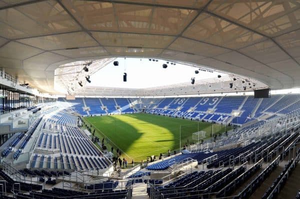 Rhein-Neckar-Arena, Hoffenheim (Image: Bernd Weissbrod/DPA/PA Images)