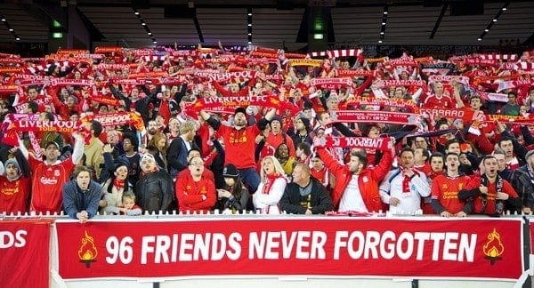 Liverpool fans mock their own cup win with banner at Anfield - Daily Star