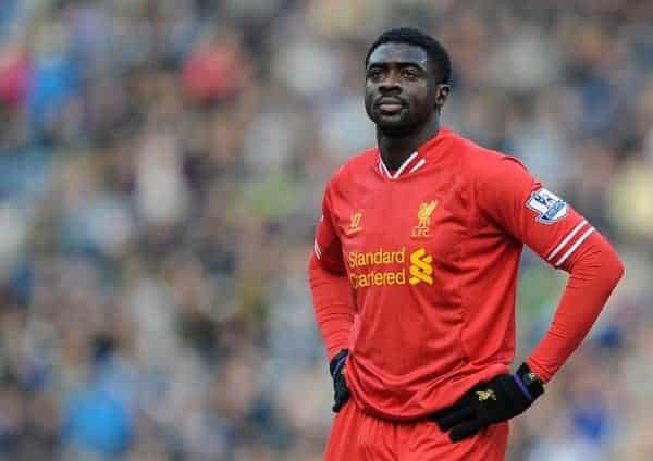 WEST BROMWICH, WEST BROMWICH, ENGLAND - Sunday, February 2, 2014: Liverpool's xxxx in action against West Bromwich Albion during the Premiership match at the Hawthorns. (Pic by Chris Brunskill/Propaganda)ENGLAND - Sunday, February 2, 2014: Liverpool's xxxx in action against West Bromwich Albion during the Premiership match at the Hawthorns. (Pic by Chris Brunskill/Propaganda)