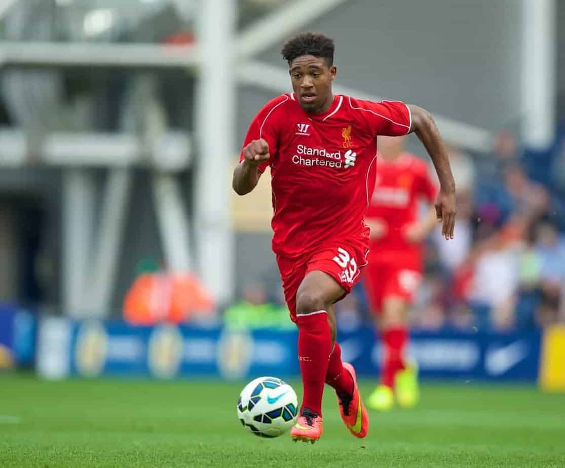 PRESTON, ENGLAND - Saturday, July 19, 2014: Liverpool's Jordan Ibe in action against Preston North End during a preseason friendly match at Deepdale Stadium. (Pic by David Rawcliffe/Propaganda)