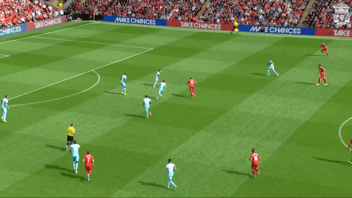 Firmino Shot vs. West Ham 2