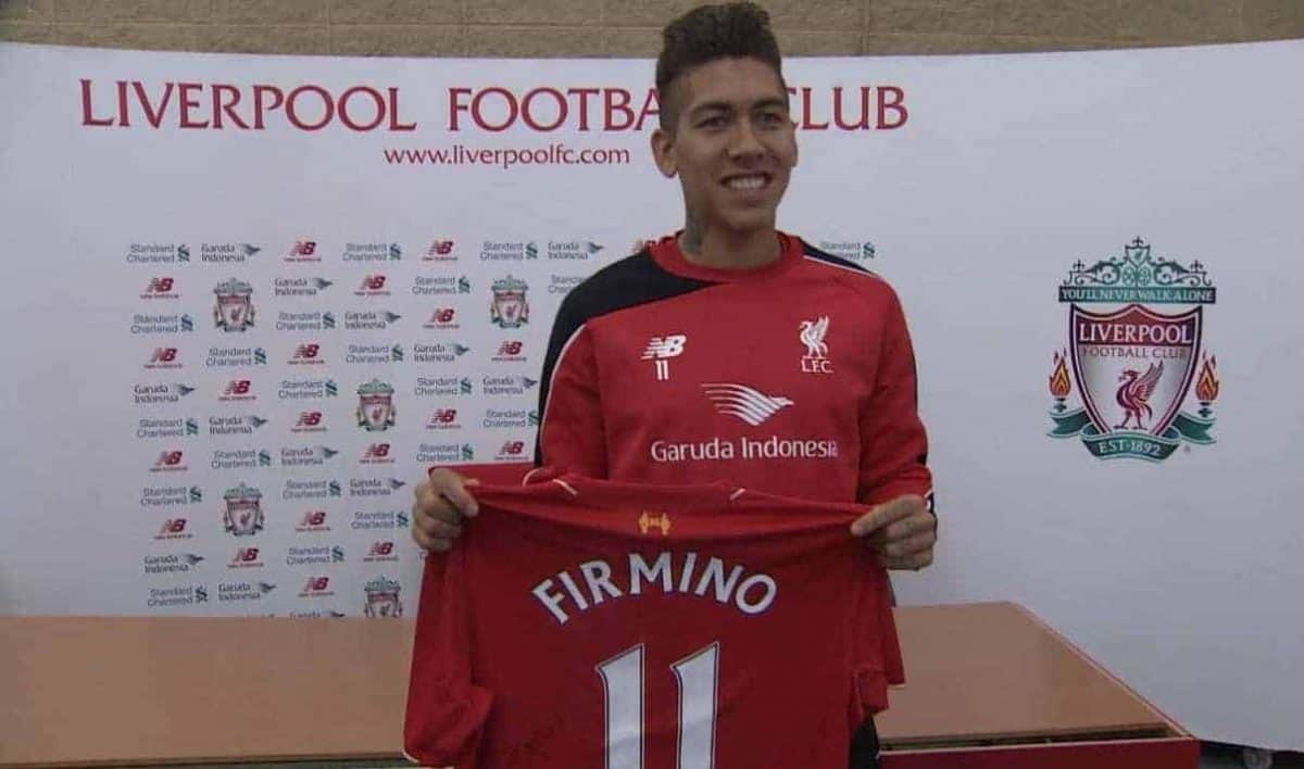 firmino liverpool jersey